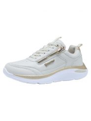 Kangaroos Sneakersy "K-WN Wish RV" w kolorze kremowym rozmiar: 40. Brązowe trampki KangaROOS, bez wzorów, bez zapięcia. Za 110.04 zł.