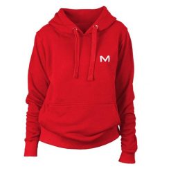 Bluza sportowa damska MOTUS. Czerwone bluzy MOTUS, l, bez wzorów, z bawełny, z kapturem. Za 147.01 zł.