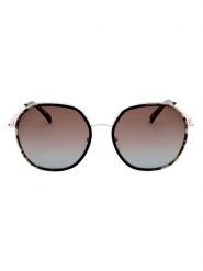 Longchamp Damskie okulary przeciwsłoneczne w kolorze złoto-jasnobrązowym rozmiar: 58. Brązowe okulary przeciwsłoneczne Longchamp, bez wzorów, z tworzywa sztucznego. Za 199.95 zł.
