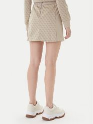 Guess Spódnica dresowa V6RD04 K2042 Beżowy Classic Fit. Brązowe spódnice Guess, l, z aplikacjami, z dresówki, mini. Za 349.99 zł.