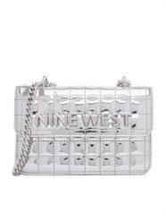 Nine West Torebka EO-Glamercy-Grace-LX10060 Srebrny. Szare torebki klasyczne Nine West, bez wzorów, z materiału, bez dodatków. Za 349.99 zł.