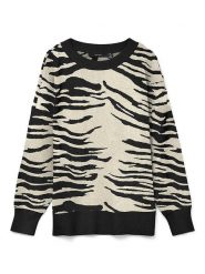 Vero Moda Sweter w kolorze kremowym rozmiar: M. Brązowe swetry Vero Moda, m, bez wzorów, bez ramiączek. Za 95.69 zł.