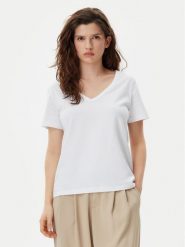 Gap T-Shirt 740140-02 Biały Regular Fit. Białe t-shirty GAP, l, bez wzorów, z bawełny, bez kołnierzyka, bez ramiączek. Za 79.99 zł.