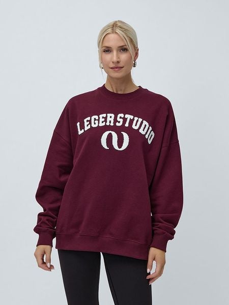 LeGer Bluza "Isabelle" w kolorze bordowym rozmiar: 44. Czerwone bluzy LeGer, bez wzorów, bez kaptura. Za 234.95 zł.