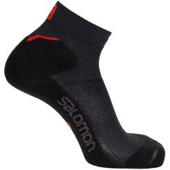 Skarpety sportowe do biegania Salomon Speedcross Ankle 2PAK. Czarne skarpety Salomon, bez wzorów. Za 29.90 zł.