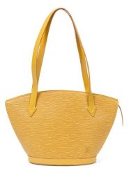 Louis Vuitton Torebka "St-Jacques PM" w kolorze żółtym - 38 x 24 x 10 cm rozmiar: onesize. Żółte torby na ramię Louis Vuitton, bez wzorów, z materiału, na ramię, bez dodatków. Za 2,253.99 zł.