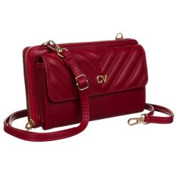 Torebka-portfel PU M-11-7928 Red. Czerwone torebki klasyczne 4U Cavaldi, bez wzorów, ze skóry ekologicznej, bez dodatków. Za 56.99 zł.