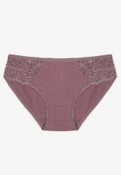 Fioletowe Gładkie Majtki Figi z Bawełny Venessila. Fioletowe figi Born2be, l, bez wzorów, z bawełny. Za 9.99 zł.