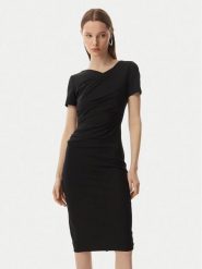 Rinascimento Sukienka koktajlowa CFC0129420003 Czarny Slim Fit. Czarne sukienki Rinascimento, xs, bez wzorów, z syntetyku, wizytowe, bez kołnierzyka, bez ramiączek. Za 609.99 zł.