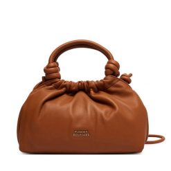 Torebka Tommy Hilfiger. Brązowe torebki klasyczne TOMMY HILFIGER, bez wzorów, bez dodatków. Za 849.99 zł.