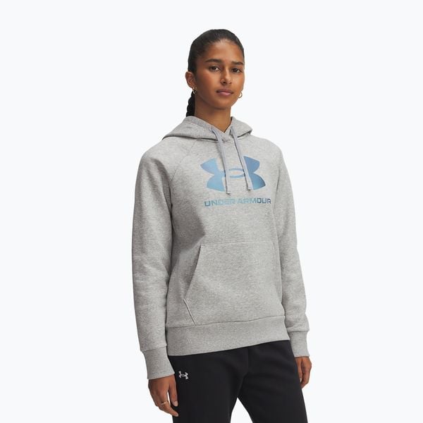 Bluza Under Armour Rival Feelce Shimmer Hoody. Szare bluzy Under Armour, bez wzorów, bez kaptura. Za 159.99 zł.