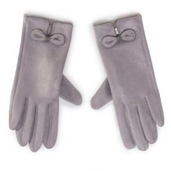 ACCCESSORIES 1W6-003-AW20 Szary. Szare rękawiczki ACCCESSORIES, bez wzorów, z materiału. Za 29.99 zł.