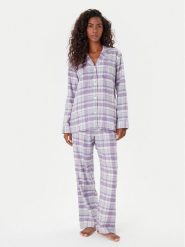 LAUREN RALPH LAUREN Piżama ILN92448 Fioletowy. Fioletowe piżamy Lauren Ralph Lauren, bez wzorów, z bawełny, bez ramiączek. Za 579.99 zł.