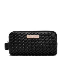 Kosmetyczka Nine West. Czarne kufry i kosmetyczki Nine West, bez wzorów, bez dodatków. Za 79.99 zł.