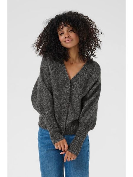 Kaffe Kardigan w kolorze antracytowym rozmiar: M. Czarne kardigany Kaffe, m, bez wzorów. Za 187.96 zł.