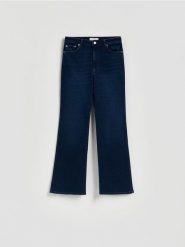Jeansy bootcut - granatowy. Niebieskie jeansy Reserved, bez wzorów. Za 199.99 zł.