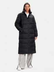 Tommy Jeans Płaszcz zimowy DW0DW21614 Czarny Regular Fit. Czarne płaszcze Tommy Jeans, na zimę, xl, bez wzorów, z jeansu, bez kaptura. Za 1,199.00 zł.