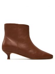 Balagan Botki BALAGAN-VARED BOTKI KARMELOWY Brązowy. Brązowe botki BALAGAN, bez wzorów, ze skóry, bez obcasa, na szpilce, bez zapięcia. Za 749.99 zł.