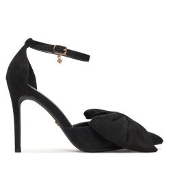 Szpilki DeeZee. Czarne szpilki DeeZee, bez wzorów, bez obcasa, na szpilce, bez zapięcia. Za 139.99 zł.