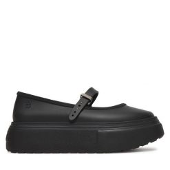 Baleriny Melissa. Czarne baleriny Melissa, bez wzorów, bez obcasa. Za 498.99 zł.