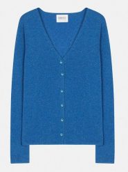 Perfect Cashmere Kaszmirowy kardigan "Paige" w kolorze niebieskim rozmiar: L. Niebieskie kardigany Perfect Cashmere, l, bez wzorów, z kaszmiru. Za 441.45 zł.