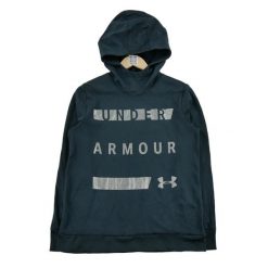 Under Armour bluza damska z kapturem. Czarne bluzy Under Armour, l, bez wzorów, z materiału, z kapturem. Za 106.46 zł.