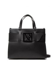 Armani Exchange Torebka 942689 0A874 00020 Czarny. Czarne torebki klasyczne Armani Exchange, bez wzorów, ze skóry, bez dodatków. Za 599.99 zł.