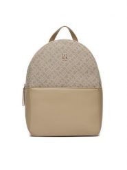 Tommy Hilfiger Plecak Th Jacquard Backpack AW0AW17074 Beżowy. Brązowe plecaki TOMMY HILFIGER, bez wzorów, z materiału. Za 749.99 zł.