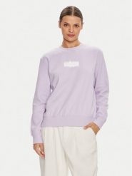 Calvin Klein Jeans Bluza Faded Monologo J20J223537 Fioletowy Regular Fit. Fioletowe bluzy Calvin Klein Jeans, xl, bez wzorów, z bawełny, bez kaptura. Za 239.99 zł.
