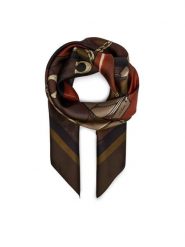 Coach Chusta 29CAS76 Brązowy. Brązowe rękawiczki Coach, bez wzorów, z jedwabiu. Za 399.99 zł.