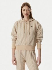 Lacoste Bluza SF7606 Beżowy jasny Regular Fit. Brązowe bluzy Lacoste, bez wzorów, z syntetyku, bez kaptura. Za 780.99 zł.