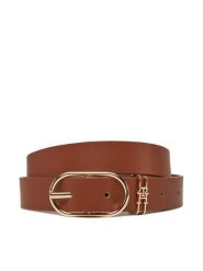 Tommy Hilfiger Pasek Damski Feminine 2.5 AW0AW17494 Brązowy. Brązowe paski TOMMY HILFIGER, bez wzorów, ze skóry. Za 219.99 zł.