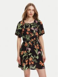 Roxy Sukienka letnia ERJWD03869 Czarny Regular Fit. Czarne sukienki Roxy, na lato, xs, bez wzorów, z wiskozy, bez kołnierzyka, bez ramiączek. Za 189.99 zł.