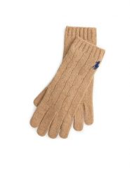 Polo Ralph Lauren Rękawiczki 455981440003 Brązowy. Brązowe rękawiczki Polo Ralph Lauren, bez wzorów, z dzianiny. Za 449.99 zł.