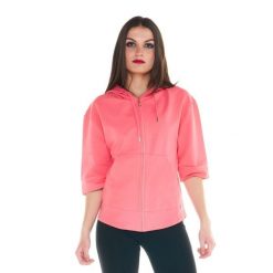 Bluza ciepła z bawełna z kaptur na co dzień. Czerwone bluzy LEONE 1947 APPAREL, bez wzorów, z bawełny, bez kaptura. W wyprzedaży za 164.19 zł.
