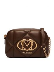 LOVE MOSCHINO Torebka JC4038PP1PLC0300 Brązowy. Brązowe listonoszki Love Moschino, bez wzorów, ze skóry, bez dodatków. Za 879.99 zł.