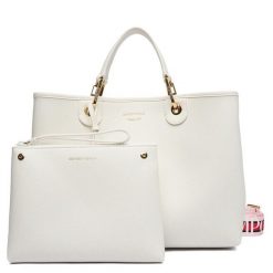 Torebka Emporio Armani. Białe torebki klasyczne Emporio Armani, bez wzorów, bez dodatków. Za 1,339.00 zł.
