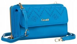 Stylowa torebka-portfel 4U Cavaldi M-13 niebieska. Niebieskie torebki klasyczne 4U Cavaldi, bez wzorów, ze skóry ekologicznej, bez dodatków. Za 56.99 zł.