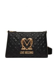 LOVE MOSCHINO Torebka JC4300PP0MK1200A Czarny. Czarne listonoszki Love Moschino, bez wzorów, ze skóry, bez dodatków. Za 1,179.00 zł.