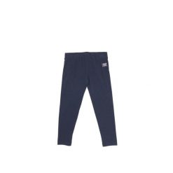 Legginsy z bawełna na czas wolny na co dzień. Niebieskie legginsy LEONE 1947 APPAREL, bez wzorów, z bawełny. W wyprzedaży za 44.86 zł.