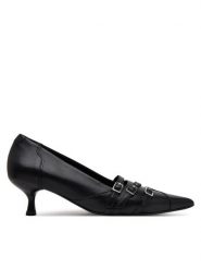 Vagabond Shoemakers Szpilki Lykke 5714-101-20 Czarny. Czarne szpilki Vagabond Shoemakers, bez wzorów, ze skóry, bez obcasa, na szpilce, bez zapięcia. Za 399.99 zł.
