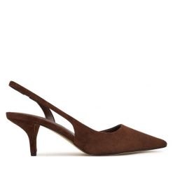Szpilki Aldo. Brązowe szpilki Aldo, bez wzorów, bez obcasa, na szpilce, bez zapięcia. Za 369.99 zł.
