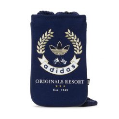 Saszetka adidas. Niebieskie torby na ramię Adidas, bez wzorów, młodzieżowe, bez dodatków. Za 79.99 zł.