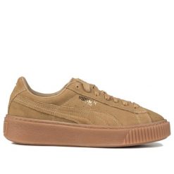 Buty damskie sportowe Puma SUEDE PLATFORM. Brązowe obuwie sportowe Puma, bez zapięcia, trekkingowe, Puma Suede. Za 149.00 zł.