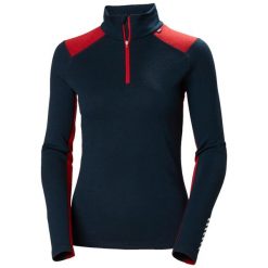 Sweter damski Helly Hansen Lifa. Niebieskie bielizna sportowa Helly Hansen, bez wzorów, z wełny. Za 440.00 zł.
