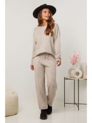 Soft Cashmere 2-częściowy zestaw w kolorze beżowym rozmiar: 38/40. Brązowe swetry Soft Cashmere, bez wzorów, z kaszmiru, bez ramiączek. Za 176.91 zł.