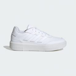 Buty Courtblock Bold. Białe obuwie sportowe Adidas, bez zapięcia. Za 279.00 zł.