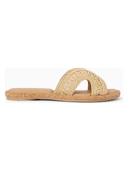 Reef Klapki "Willow Paisley" w kolorze beżowym rozmiar: 37,5. Brązowe klapki Reef, bez wzorów, z otwartym noskiem, bez obcasa. Za 244.95 zł.