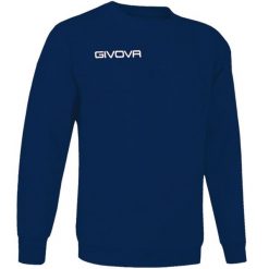Bluza piłkarska dla dorosłych Givova Maglia One granatowa. Niebieskie bluzy Givova, l, bez wzorów, bez kaptura. Za 83.00 zł.