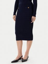 Guess Spódnica mini W5YD66 Z0130 Granatowy Slim Fit. Niebieskie spódnice Guess, xxl, z aplikacjami, z wiskozy, mini, ołówkowe. Za 409.99 zł.